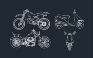 Bloques de motos para AutoCAD