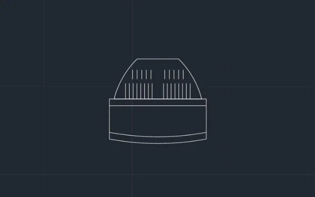 Imagen de bloque de computadora para diseñar en AutoCAD