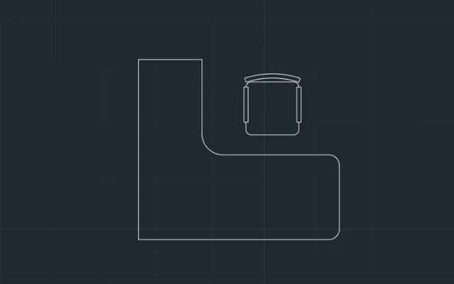 Imagen de bloque de escritorio para diseñar en AutoCAD