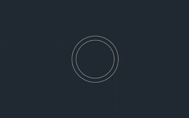 Imagen de bloque de AutoCAD de maceta vista en planta