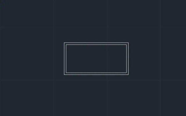 Imagen de bloque de maceta rectangular vista en planta