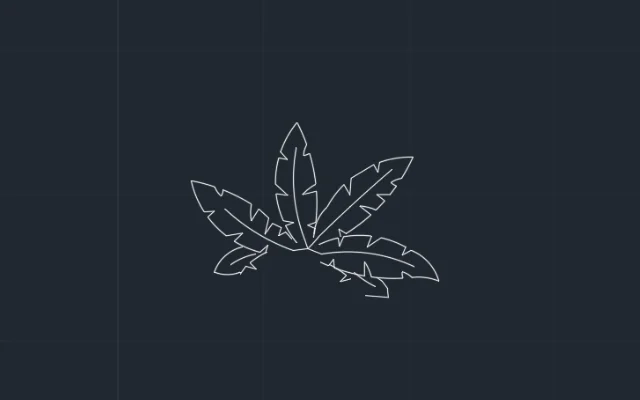 Imagen de bloque para AutoCAD de planta vista frontal