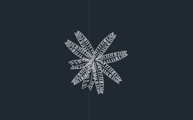 Imagen de bloque de planta para AutoCAD