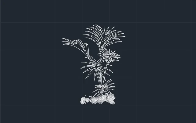 Imagen de bloque de AutoCAD de plantas
