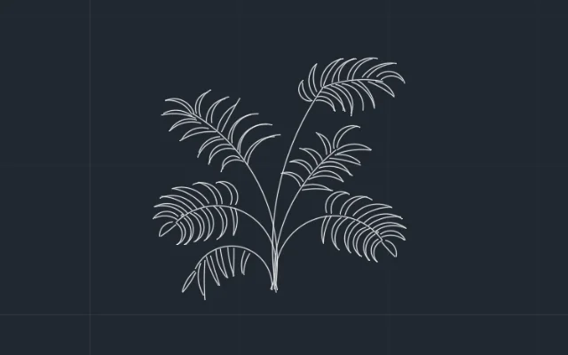 Imagen de bloque de planta vista frontal