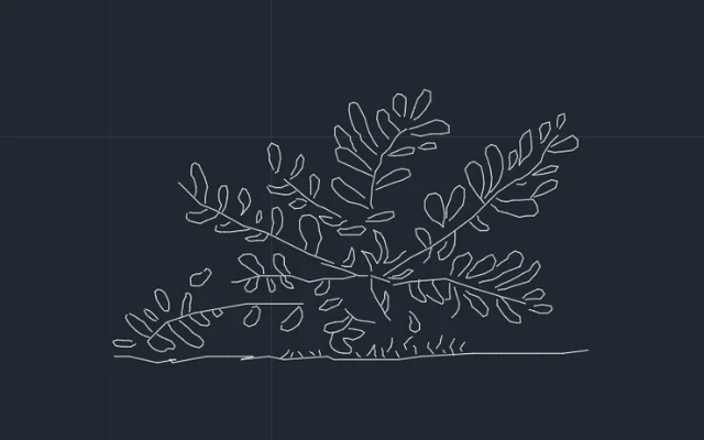 Imagen de bloque de planta vista frontal para AutoCAD