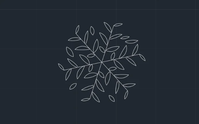 Imagen de bloque de planta para AutoCAD vista de arriba