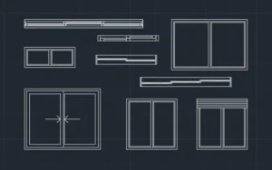 BLOQUES DE AUTOCAD DE VENTANAS CORREDIZAS - Imagen destacada