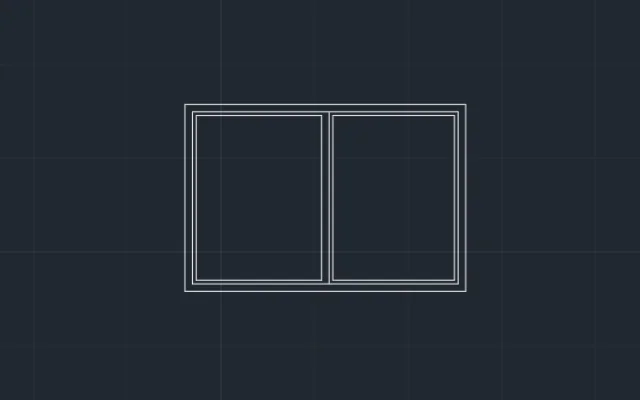 Imagen de bloque de ventana corrediza