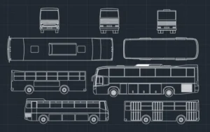 Bloques de autobuses para AutoCAD