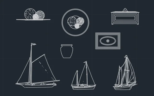 BLOQUES DE AUTOCAD DE DECORACIONES - Imagen destacada