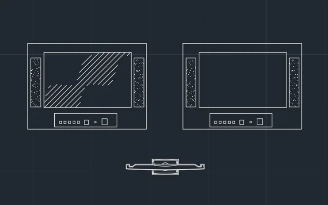 BLOQUES DE AUTOCAD DE TELEVISORES - Imagen destacada