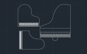 Bloques de pianos en formato dwg para AutoCAD